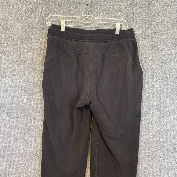Lululemon Pants Womens Small Black Sweatpants Fleece Stretch Joggers Crop Flaw - Picture 11 of 12